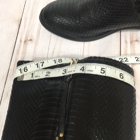 Tall black boot reptile print EXE size EU40 made in PRC - Picture 10 of 16